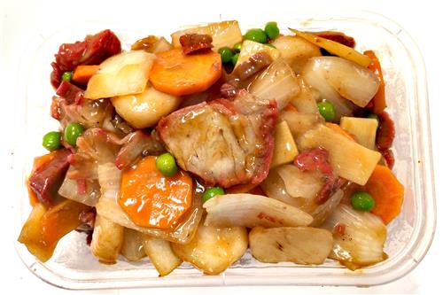 54________sliced roast pork in oyster sauce